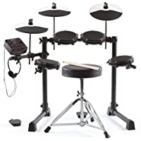 Alesis Debut Kit - Batería electrónica infantil con 4 parches de malla- 120 sonidos- 60 lecciones- taburete- baquetas…